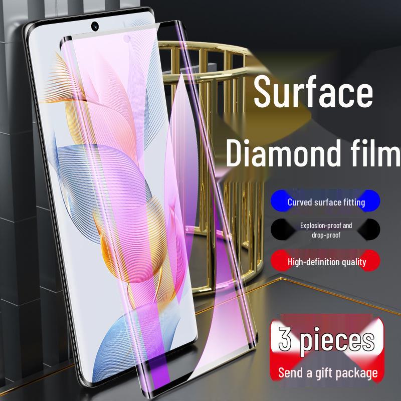 Honor 90 Pro Curved Tempered Glass Screen Protector - Full Coverage, Anti-Blue Light, Explosion-Proof.