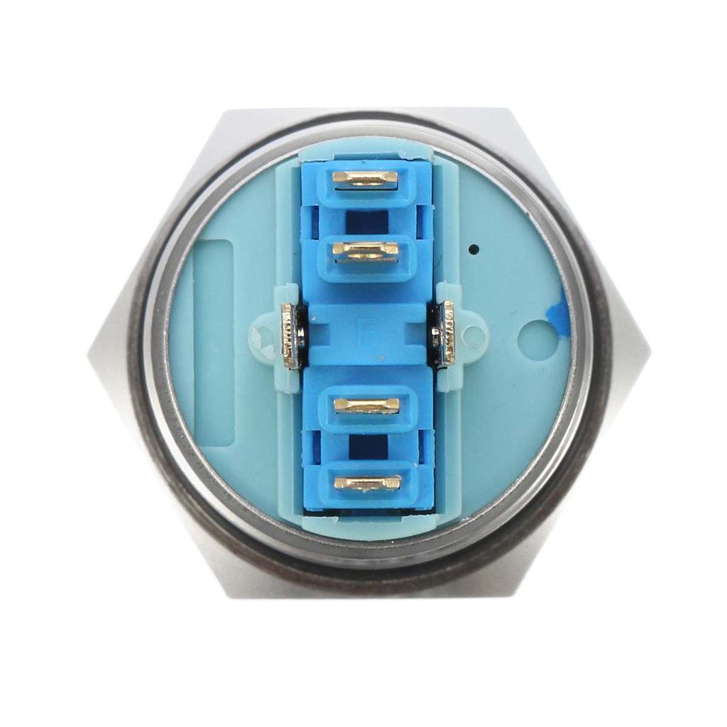 22mm Button Switch,20Pcs Stainless Steel Button Switch,Automatic Reset Button Switch,Flat Ring Head with Light Button Switch Blue 22mm Button Switch,20Pcs Stainless Steel Button Switch,Automatic Reset Button Switch,Flat Ring Head with Light Button Switch Blue
