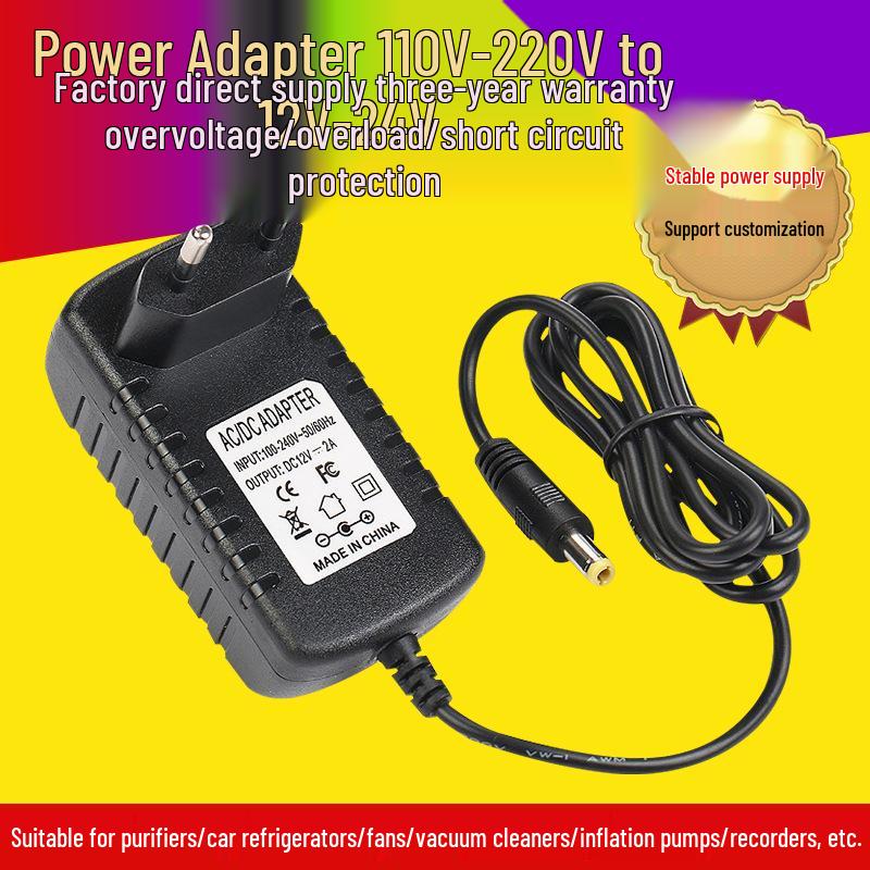 12V 2A LED Clock Power Adapter for Charging & Monitoring