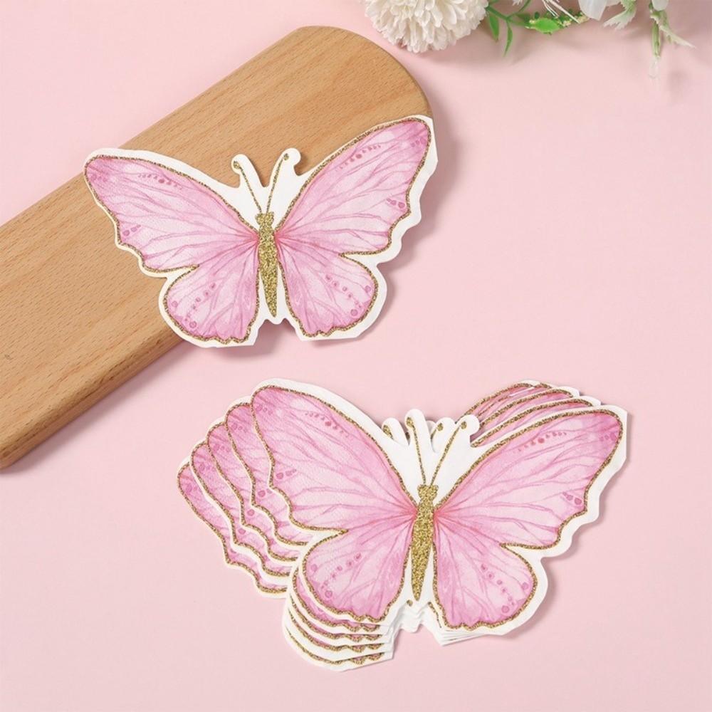 20Pcs Party Napkins Butterfly Paper Napkins Printed Decorative Napkins  Weddings Birthdays
