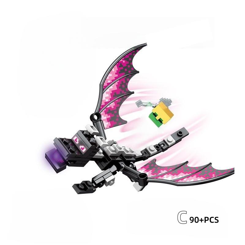 New Game Block World Model Flying Dragon Building Blocks Action Figure Assembled With Doll Model Brick Birthday Gifts