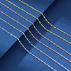 925 Sterling Silver Thin Chain , 1.5mm Singapore Necklace, Twist Chain, Gold-plated,Pendant Assembly Chain