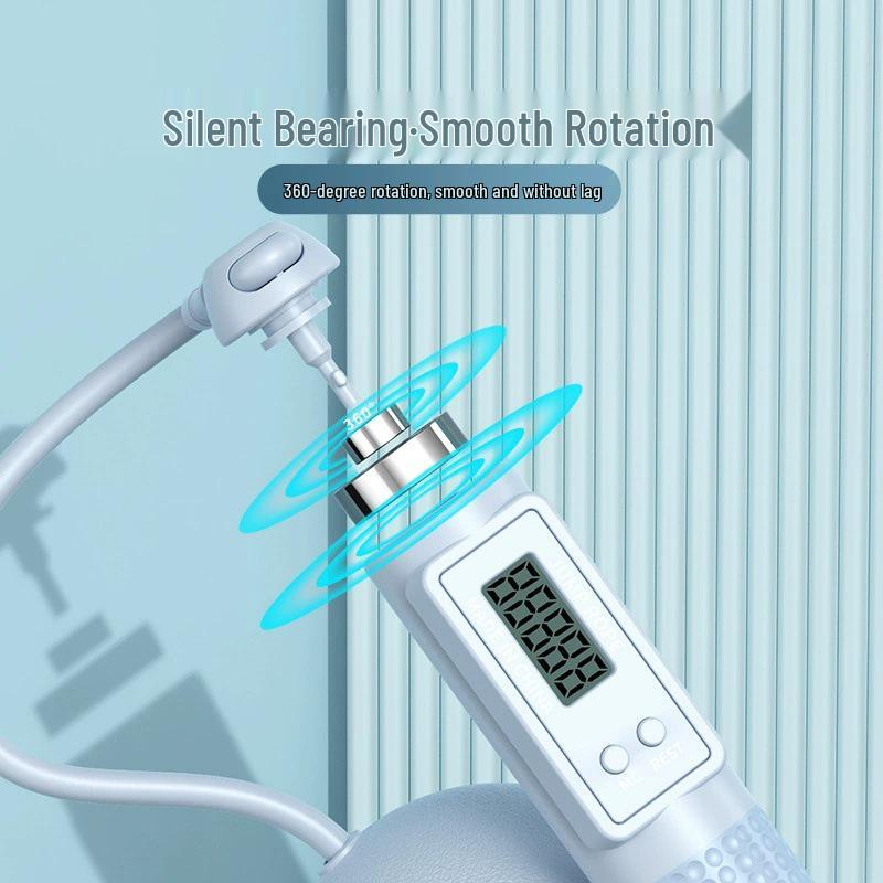 Smart Two-Way Weighted Jump Rope with Steel Wire for Home Exercise