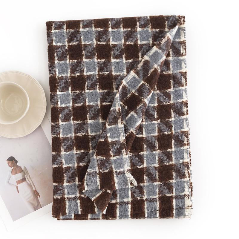 

New Thousand Birds Scarf Women s Commuter Cold Protection Neck Scarf Fashion Light Luxury Warm Shawl 65*180cm