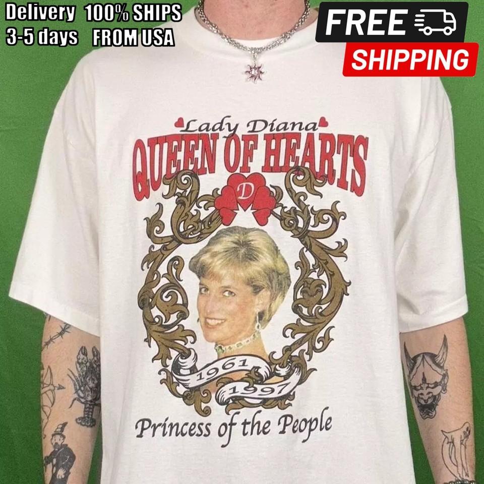 Princess Diana White Short Sleeve Cotton Tshirt Unisex S5XL VM8281 Unisex T-Shirt S