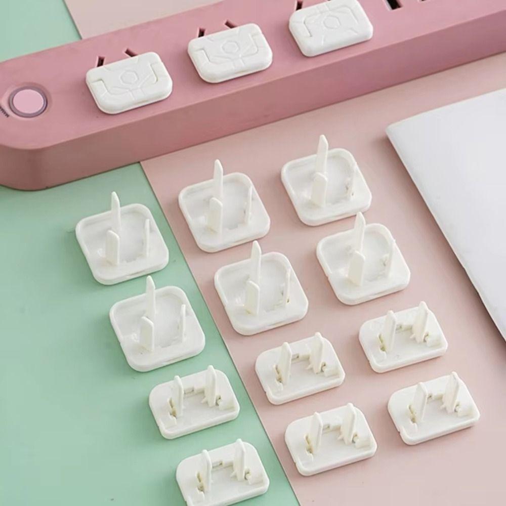 50pcs Two Holes Design Anti-electric Shock Protection Cover  Power Socket Protection