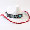 Popular European and American Classic Retro Western Cowboy Hats, Men's and Women's Fashion High-end Peach Heart Top Hats