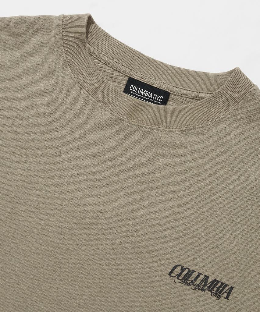 COLUMBIA UNIVERSITY Urban Puff Over Fit S/S T-Shirts_Natural Beige