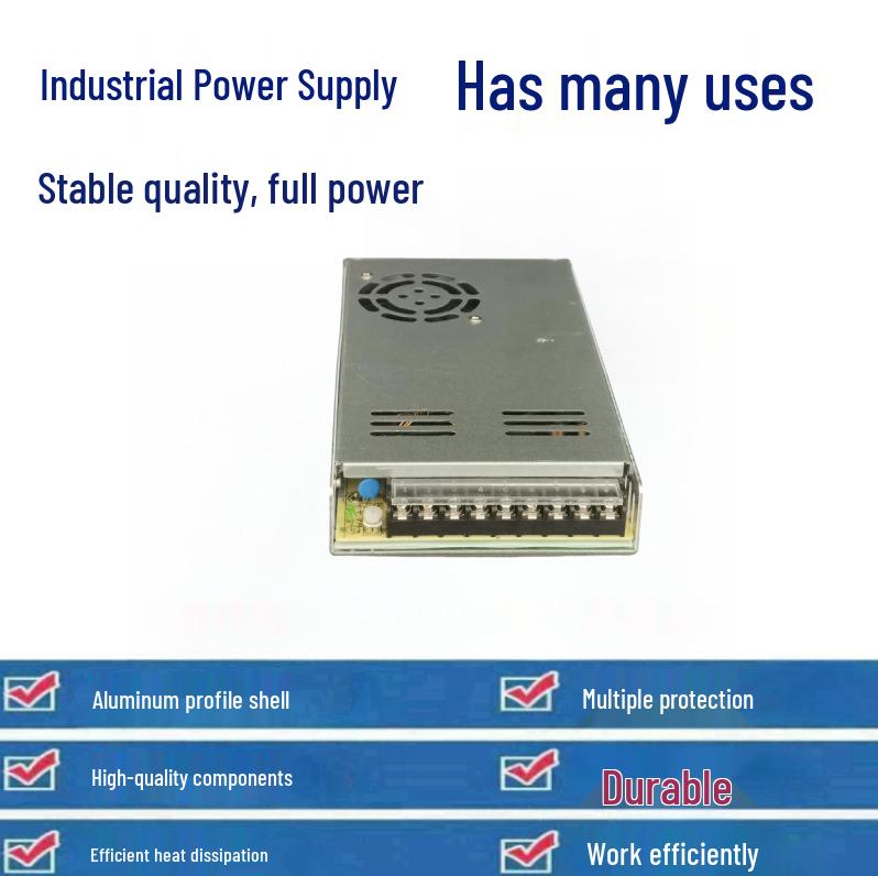 Thin 24V 350W Industrial Control Power Supply 12V 14.6A for Motor Monitoring