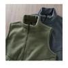 Men's Fleece Vest Winter Sleeveless Warm Stand Collar Jackets Basic Men's Chlothing