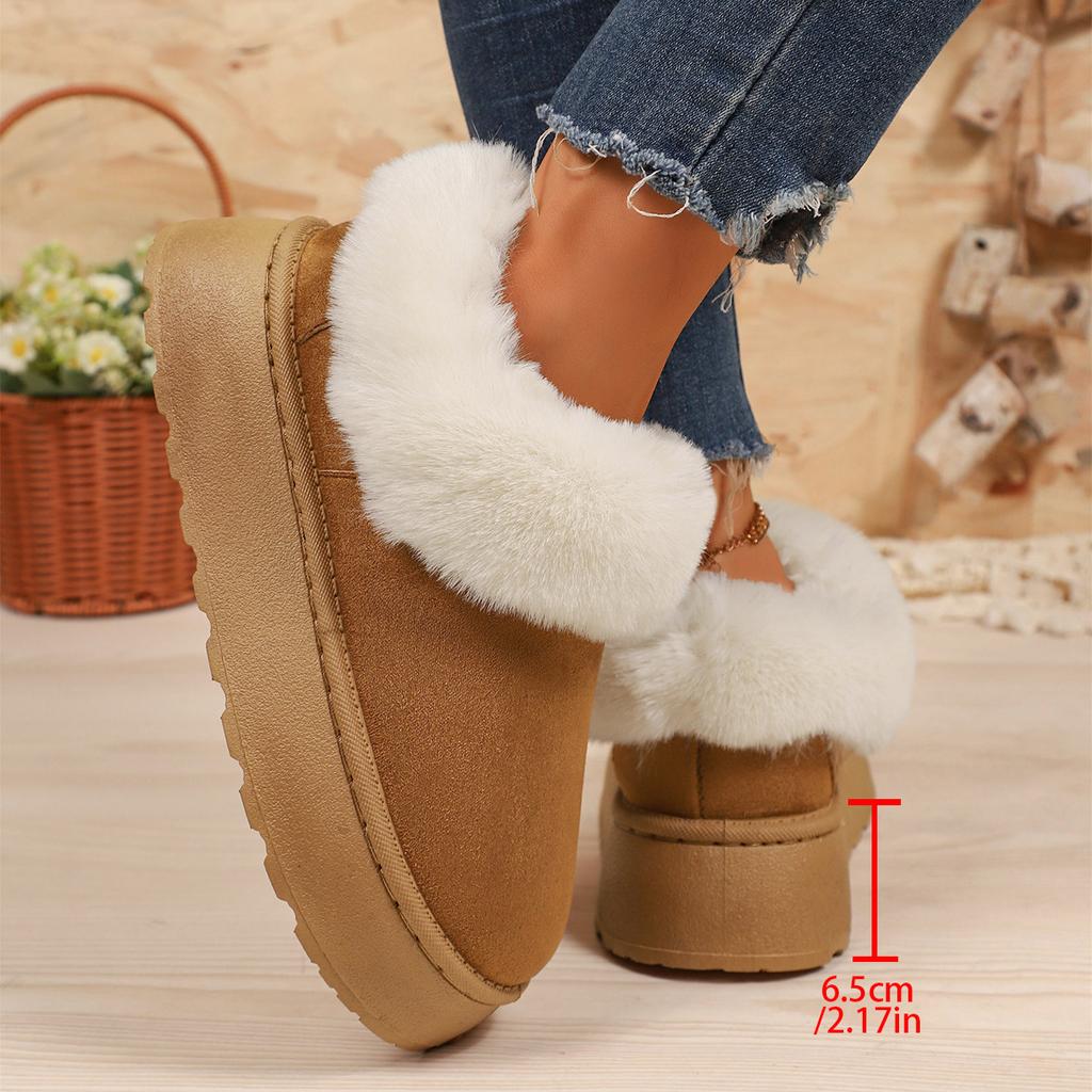 Low-top Fleece Thickened Warm Snow Boots 2025 New One-foot Fleece Shoes Winter Boots Cotton Shoes