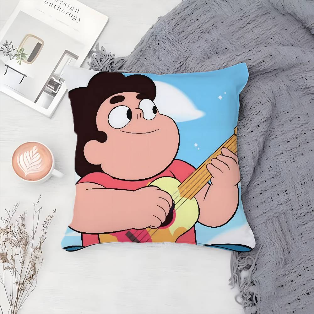 Cartoon Cool Character S-Steven Universe-MT Pillow Case Printing Pillowcase Living Room Sofa Cushion Cover Bedroom Room Decor