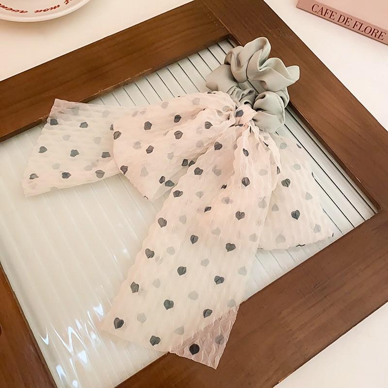 

Корейская цветочная резинка-бант: Универсальный литературный стиль аксессуар для волос