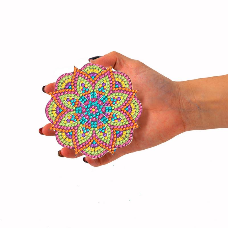 Umělecké malované podložky pod sklenice Kamínkové umělecké podložky pod sklenice Protiskluzové Kamínkové řemeslné podložky pod sklenice S držákem Umělecké řemeslné potřeby Na Vánoce