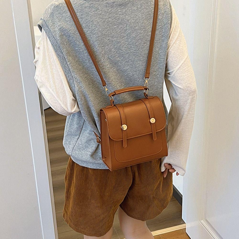 Vintage School Bag Fashion Backpack Large Capacity Shoulder Bag  Travel
