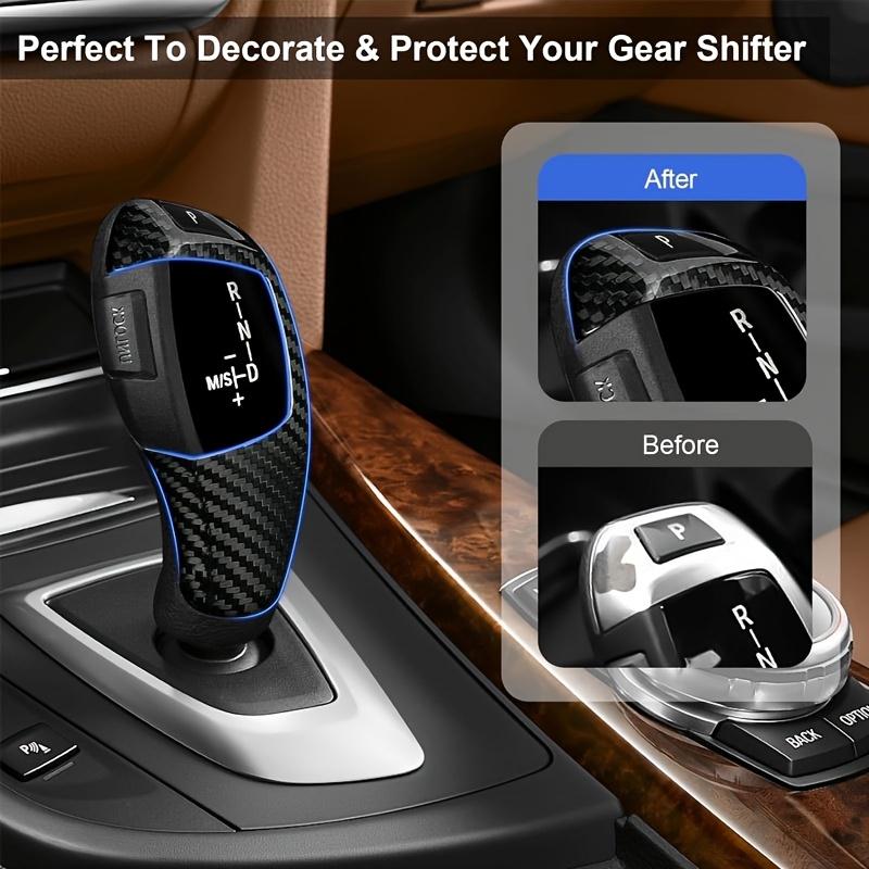 Skydd för växelspaksknopp i kolfiber för BMW F01-F04 F07 F10 F11 F15 F16 F18 F25 F26 F30 F31 F34 F35 (2009-2020)