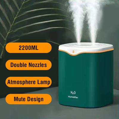 2200 ml Dvojitý sprej zvlhčovač vzduchu Difuzér esenciálního oleje Ultrazvukový difuzér vzduchu Elektrický Aroma Difuzér Zvlhčovač vzduchu