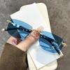 Ultra Light Frameless Diamond Cutting Reading Glasses Women Men Anti Blue Light Presbyopia Glasses Fashion Sun Shading Glasses