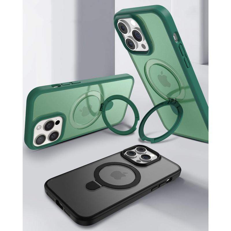 Funda Magnética Para IPhone 15 Pro (6.1") - Compatible Con MagSafe, Antigolpes, Acabado Mate Translúcido - Delgada Y Protectora