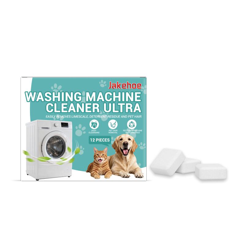 Washing Machine Cleaner Tablets 12pcs Professional Grade Mold Odor Removal Gentle on Components Regular Home Maintenance