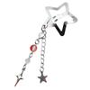 Stylish Star Shaped Hairpin Metal Snap Hair Clip Tassels Heart Beaded Barrette Styling Accessory for Women Girls
