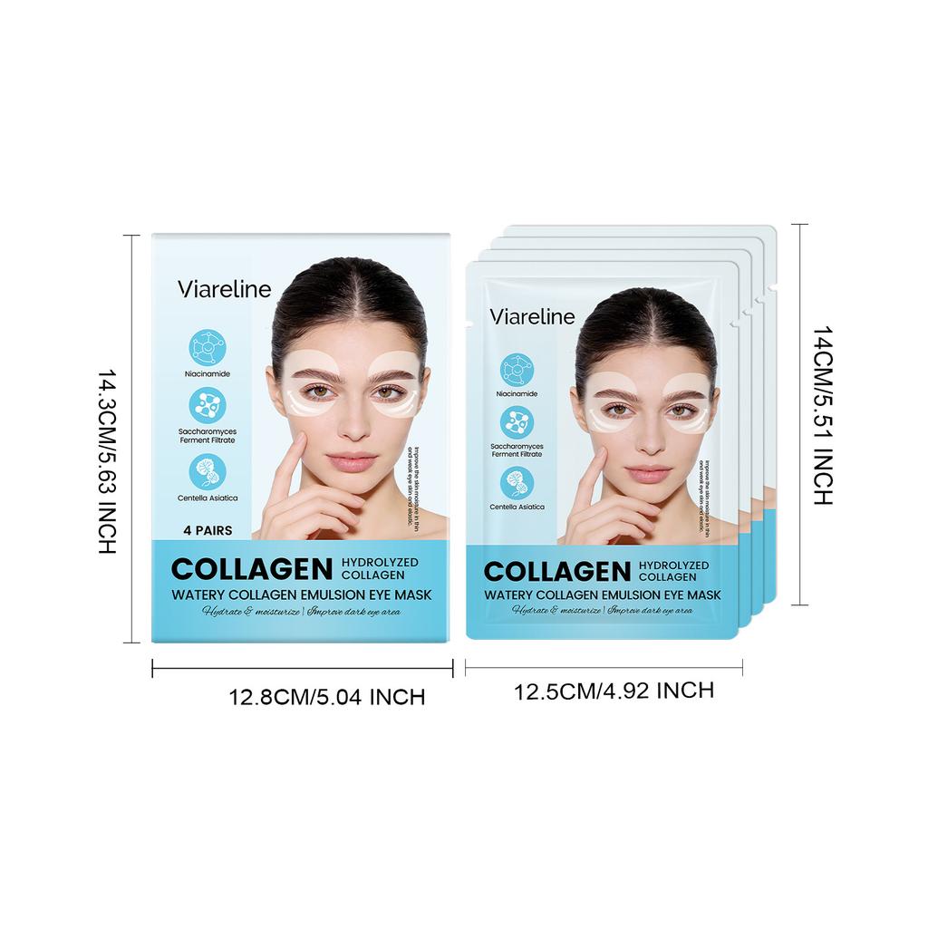 VIARELINE Collagen Eye Mask – Moisturizing Care for Hydrated Eye Area