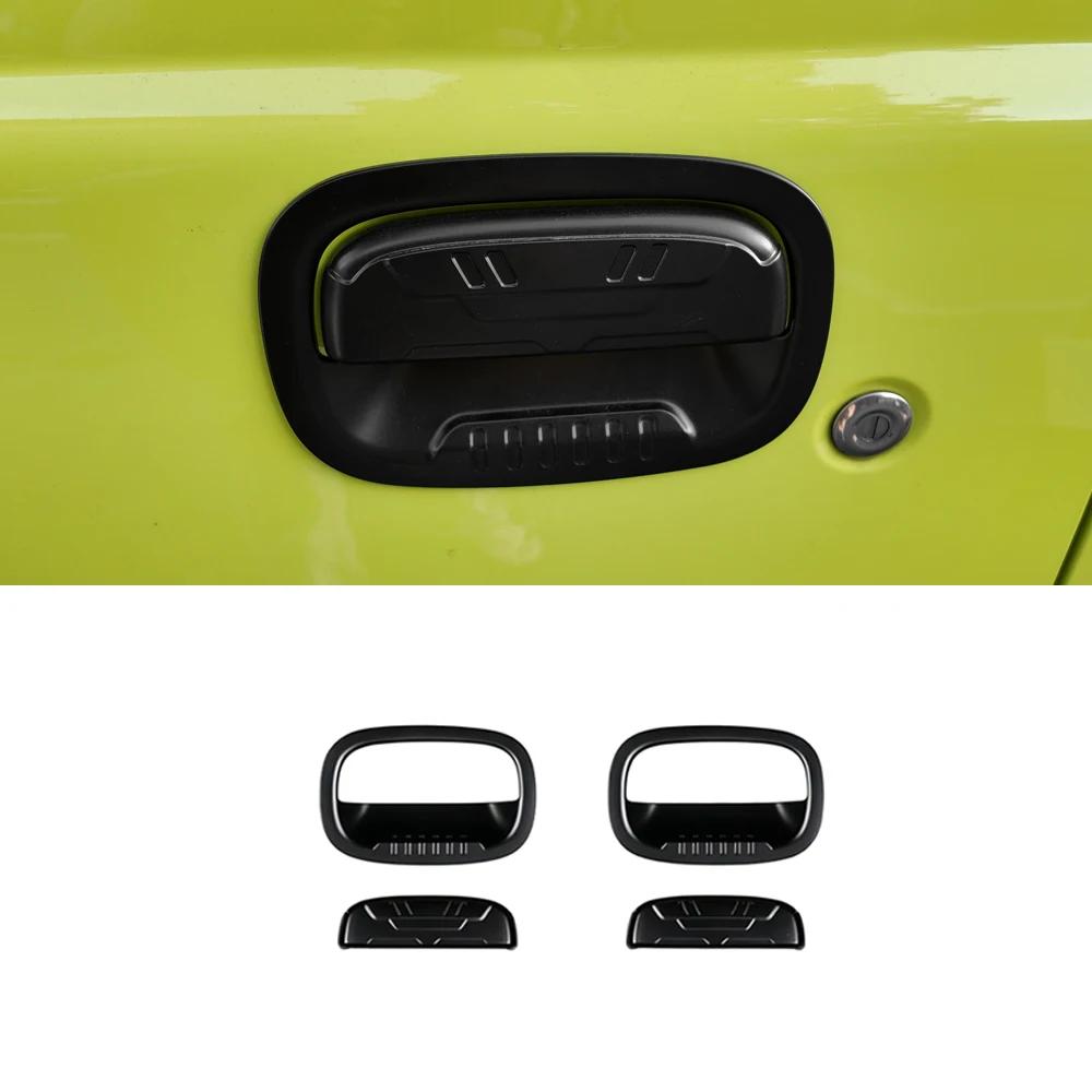 Auto Außen Türleiste Heckklappenabdeckung Für Suzuki Jimny 2/4-türig Nomade 2018-2025 Auto Griffrahmen Mattschwarz Zubehör