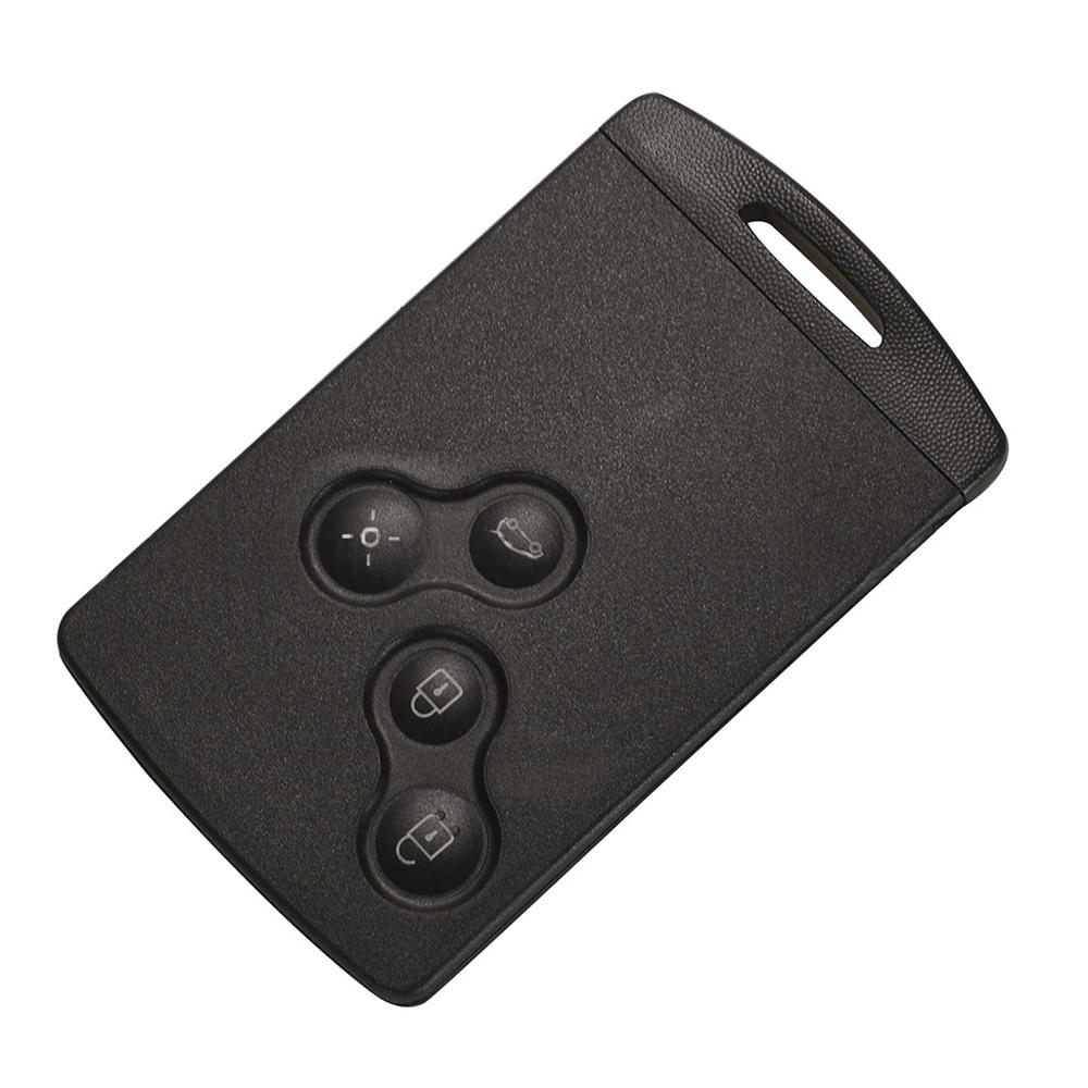 1 Stuk Zwarte Afstandsbediening Auto Sleutelbehuizing,Voor Renault Laguna/Megane/Scenic/Clio/Captur/Koleos 2009-2016(Alleen passend voor sleutel met 4 knoppen)