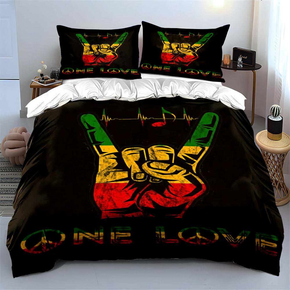 Multicolor Peace Hand Graphic. Bedding Sets Duvet Cover Sets Duvet Covers Pillowcases(1 * Duvet Cover 2 * Pillowcases Without Duvet Insert)