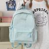 Small Fresh Literary Sense Girl Backpack Junior High School Students Solid Color Department Lightweight Versatile Schoolbag Large Capacity Backpack
