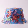 Digital printing small edge bucket hat spring and summer double-sided can wear outdoor sunshade basin hat spot