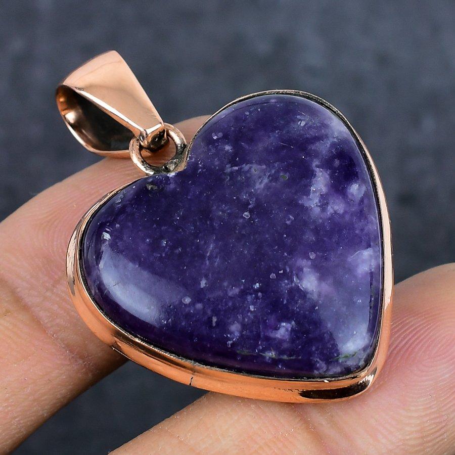

Lepidolite Gemstone Handmade 925 Sterling Silver Jewelry Pendant 1.69 E7w06
