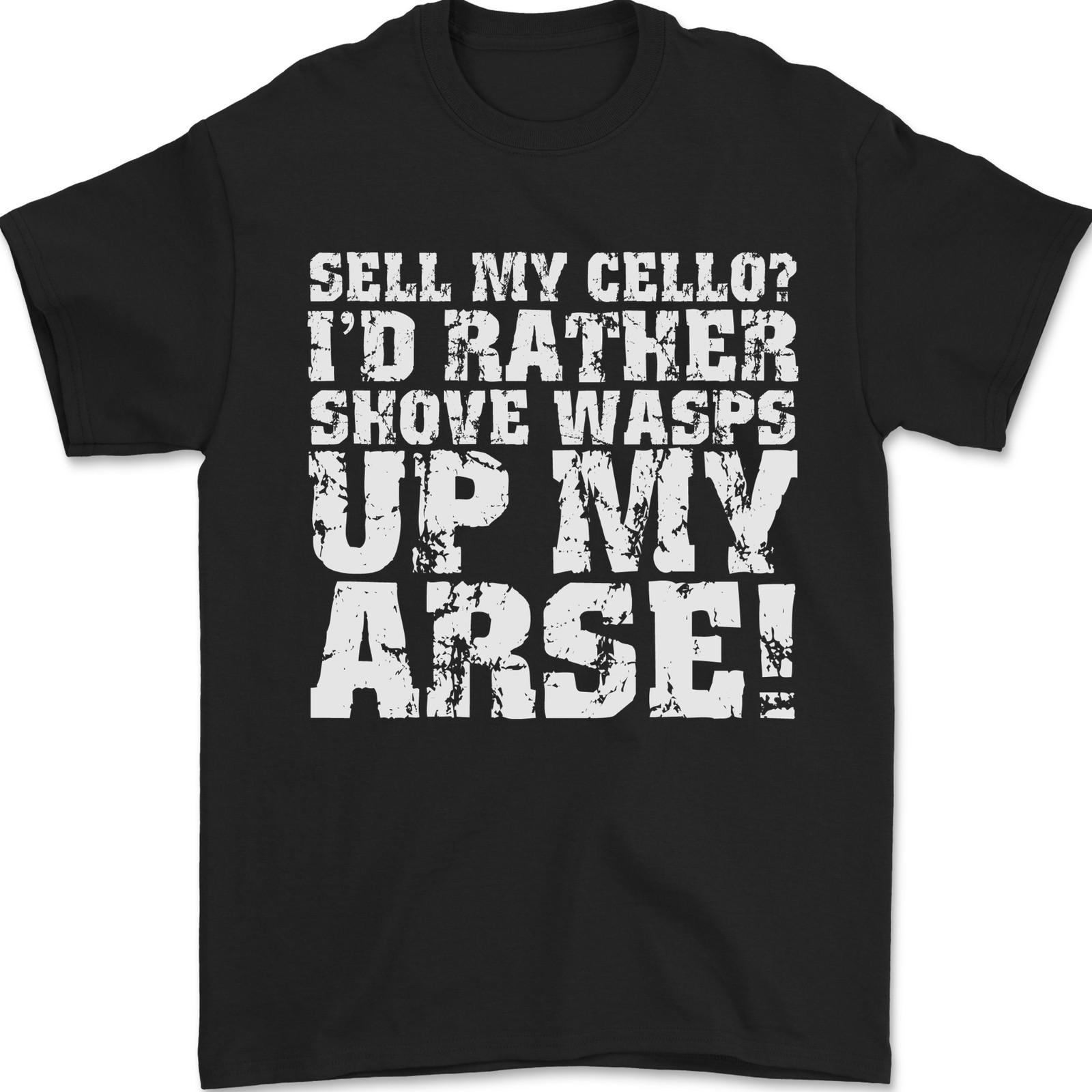 Sell My Cello Player Funny Music Mens T-shirt Cotton M