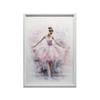 Enchanting Ballerina Dance Enchanting Ballerina Dance, 30X40 Cm, Dark Brown Wooden Frame, 230 Gsm Matte Paper