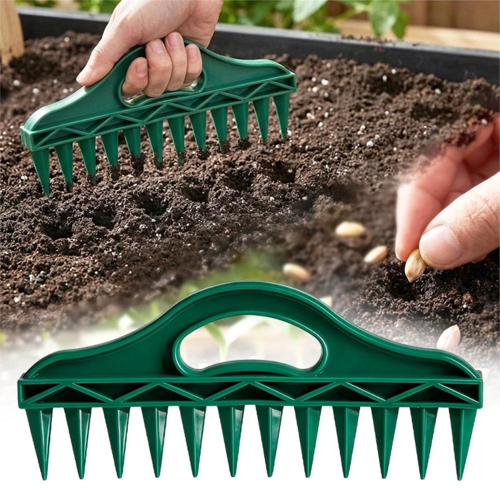 Seeds Handheld Spreader Seed in Gardening Punching Tool Manual Soil Portable Spacer Soil Puncher Planting Seeds Soil Loosening