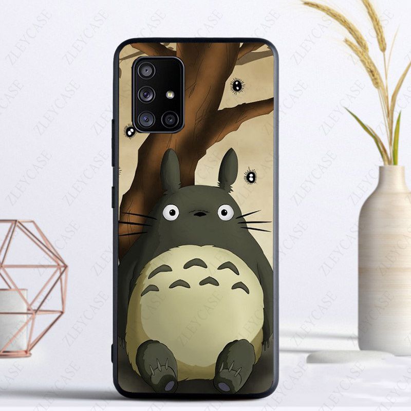 Happy Totoro Cat Phone Cover Funda For Samsung Galaxy A13 A53 A11 A12 A32 A22 A52S A10S A41 A42 A33 A20E A30S A40 A71 A21S Cases