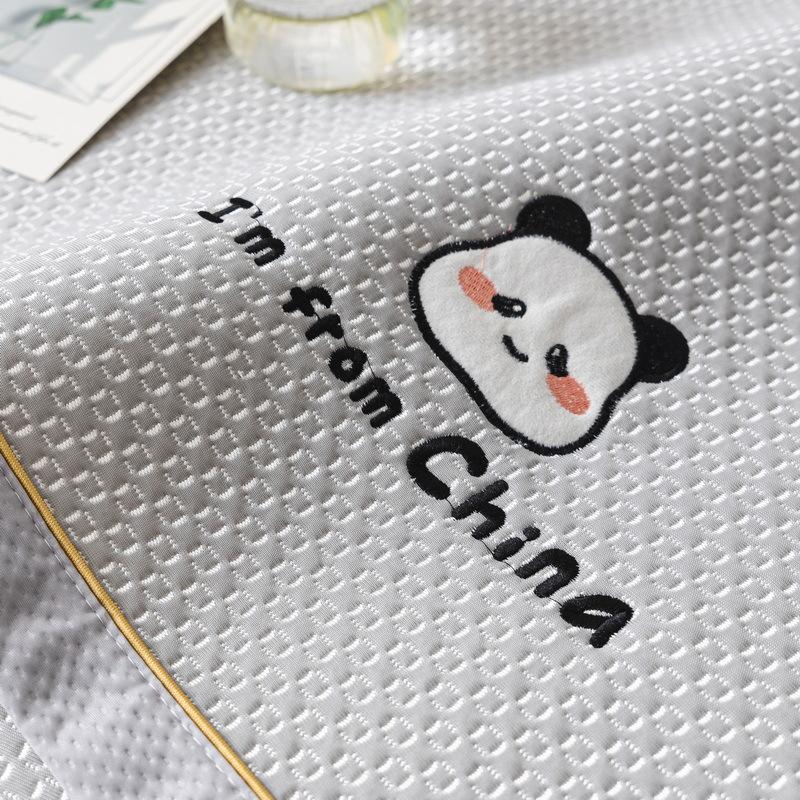 Summer New Cool Bean Ice Silk Sofa Cushion Non-Slip Cool Breathable Seat Cushion  Backrest Towel Cover Cloth