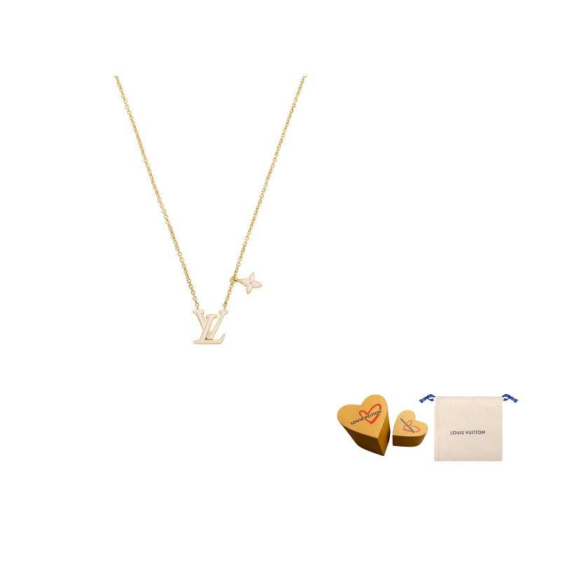 LOUIS VUITTON Lv Iconic Enamel Necklace M01215
