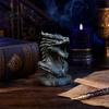 Industrial Style Dragon Art Head Figurine, 3D Printed Fantasy Statue, Mythical Retro Decor Animal Sculpture for Home Office Desk Decor, Gift