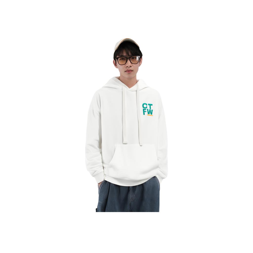 Li-Ning x Dunhuang Museum Co-Branded CF Trace Series Hoodie Men Hoodies White AWDQB67-3