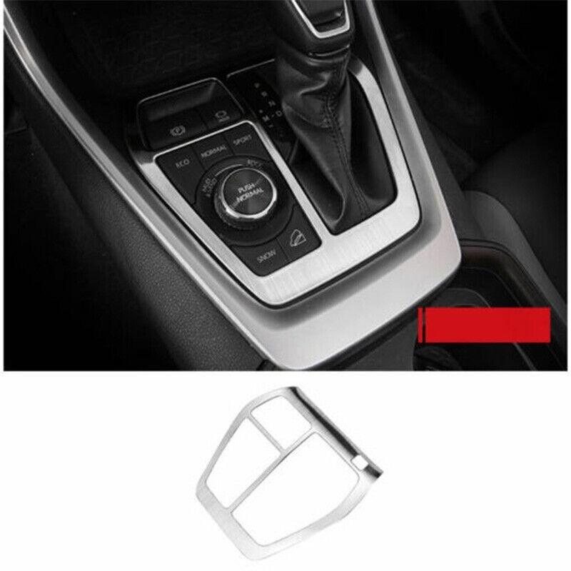 For Toyota RAV4 2019-2025 Silver Titanium Center Console Gear Shift Frame Trim