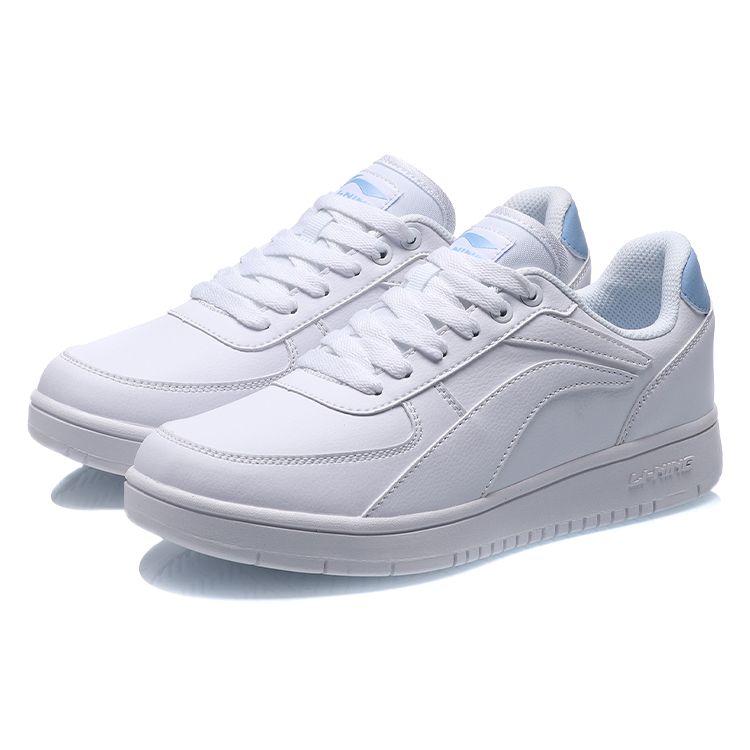 Li-Ning Youth Low-Top Skate Shoes Women Sneakers White Blue AGCP422-4
