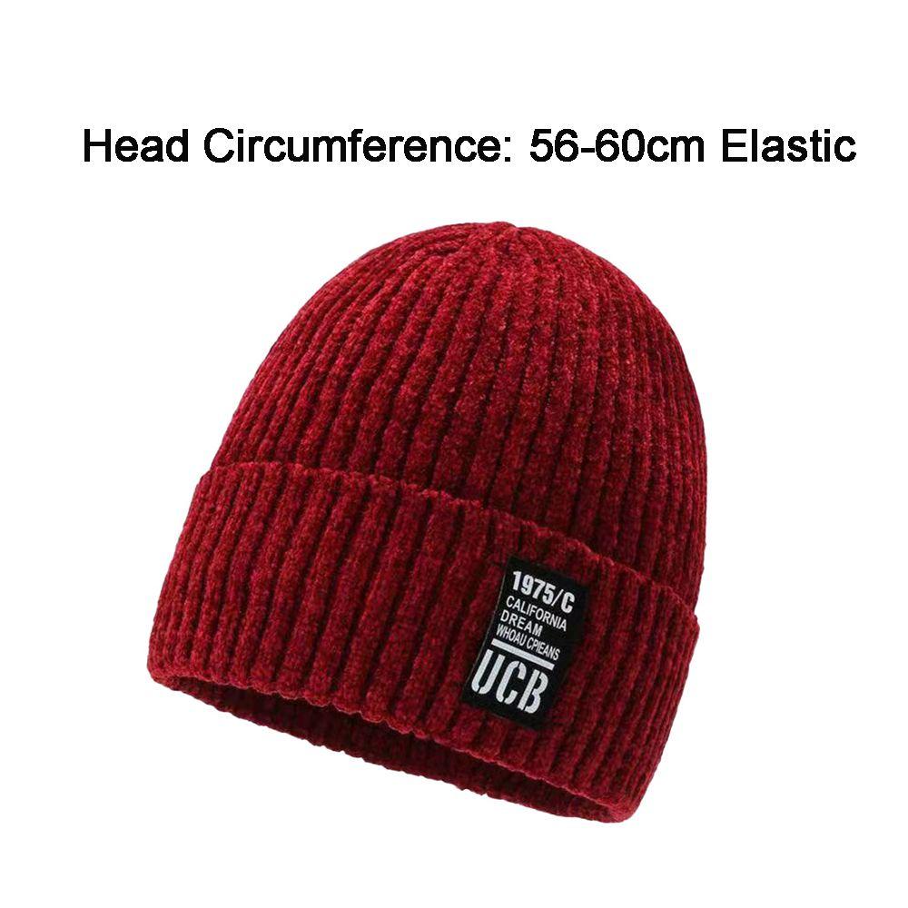 Women Man Ski Autumn Winter Cuff Beanies Knitted Hats Hip Hop Hat Skullcaps Thicken Winter Beanies