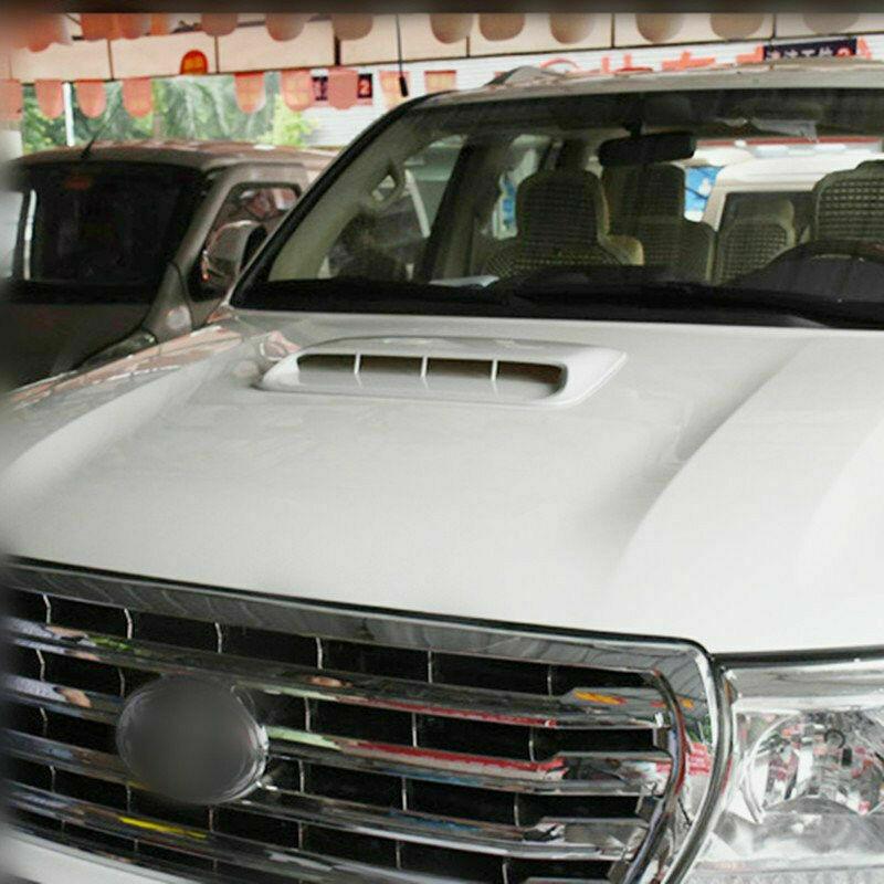 Auto Nákladní auto Falešný Nasávač kapoty Větrací otvor Kryt sání vzduchu Lišta Bílý ABS Univerzální