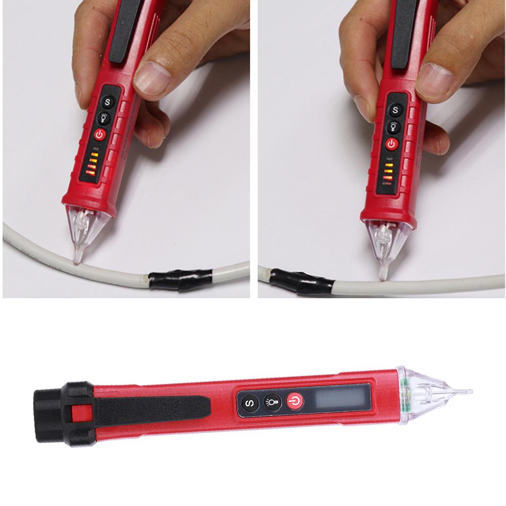 Digital NonContact Current Voltage Detector Test Pen Measuring Instrument AC121000V(Red Black )