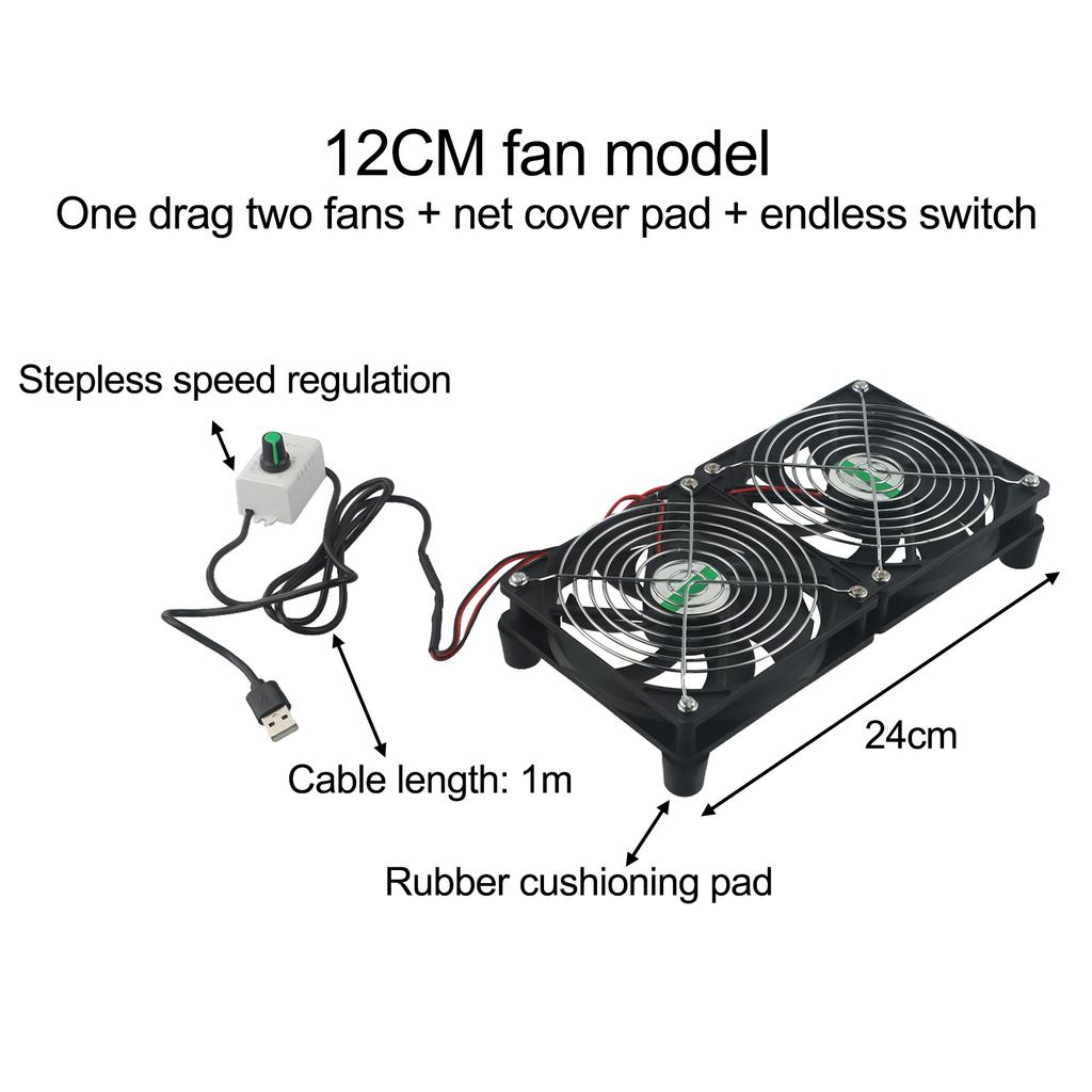For Electronic Devices 5V Cooling Fan Silent High Speed Fan Indoor Use 100cm Power Cord 3000 RPM Rotation Speed