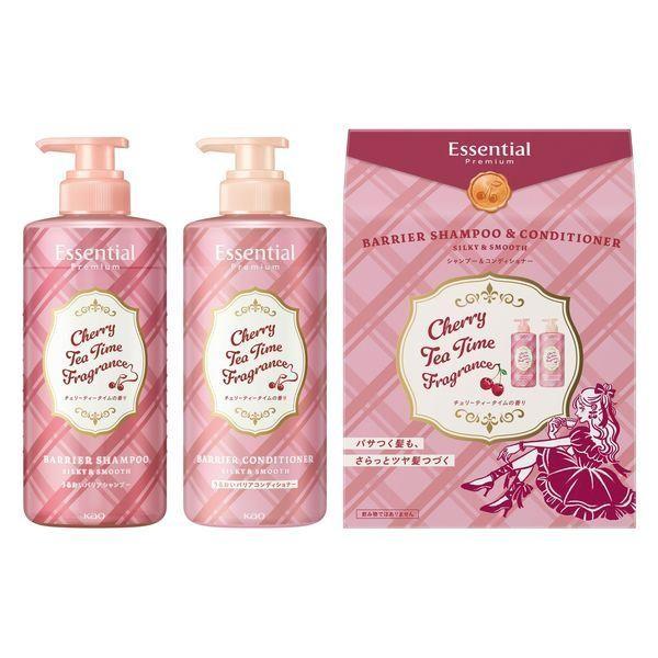 Kao Essential Premium Barrier Shampoo and Conditioner Set Silky  Smooth 450ml each