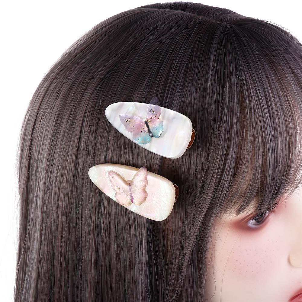 

Clip Acetic Acid Side Clip Hair Barrette Korean Style Hairpin Butterfly Hair Clip Hair Accessories белый