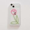 Ins Tulipani Fiore Cartone animato Jane Silicone Morbido Custodia per Telefono Per Iphone 11 13 Pro Max 14 Promax 12promax Protettore Copertura Posteriore Capa