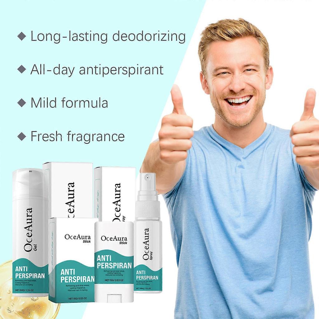 Long-Lasting Natural Deodorant Set with Castor & Coconut Oil  Quick-Dry, Gentle, Multi-Use Body Care for Odor & Sweat Control, Refreshing Fragrance, S